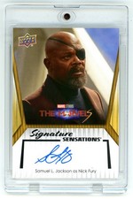 2024 UD Marvel Signature Sensations Samuel L. Jackson as Nick Fury Auto #SS-SJ picture