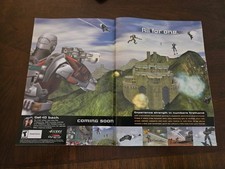 Tribes 2 PC 2000 Vintage Video Game Poster Ad Print Art Official Promo FPS Rare picture
