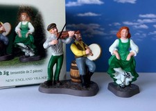 DEPT 56 DANCING AN IRISH JIG Set of 2 Irish Step Dancing, Fiddle, Banjo picture
