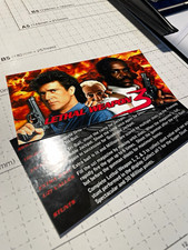 Data East Lethal Weapon 3 Pinball Instruction Card Insert Decal Set picture