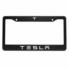 Tesla 12x6 in US Standard License Plate Frame Aluminum Metal picture