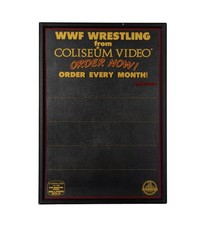 ORIGINAL WWF COLISEUM VIDEO 1990 Industrial Retail Light-Up Promo Display WORKS picture