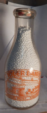 vintage qt pyro milk bottle-Yoder Dairy Oyster Point, Virginia pic dairy  baby picture
