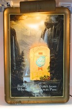 Vintage Working Old Style Beer Waterfall Lighted Sign picture