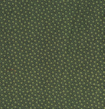 Antique 1860 Pre Civil War Green Floral Fabric picture