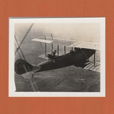 WWI Curtiss JN-4 Jenny IN FLIGHT Aviation Biplane ORIGINAL Gelatin Silver Photo picture