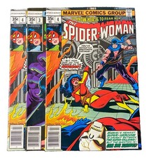 SPIDER-WOMAN 1978 Lot Of 3 Comics Issue 3 And 2 Issue 4s Good Condition Bright picture