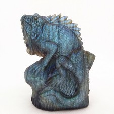 Labradorite, Lizard, carving, 3 7/8