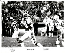 CGE7 Original Photo RICH CASTER NEW YORK JETS TE vs BALTIMORE COLTS BRUCE LAIRD picture