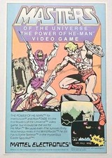 Master Of The Universe He-Man Intellivision Original 1983 Print Ad 6.25