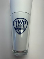 Two Lane American Golden Lager Standard Shaker Pint Glass 16oz Beer Cup New picture