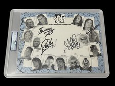Dwayne Johnson Rocky Maivia The Rock Goldust WWE WWF Signed Autograph Photo PSA picture