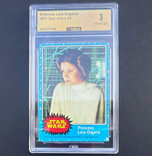 Topps 1977 Star Wars Series 1 Base Set #5 Princess Leia Organa Graded Card picture