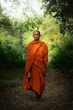8 piece Monk Robe Set Triple robe Set Buddhist Monk Robe set Brown Meditation picture