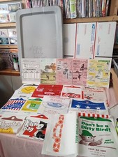 40 Vintage 1970s NOTEWORTHY Line Advertising  Plastic Litterbags NY Rare T3#1 picture