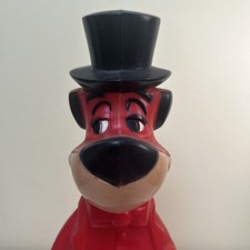 Vintage Huckleberry Hound Plastic Bank 1960s Hanna Barbera 10” tall picture