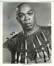 TRINIDADIAN-AMERICAN ACTOR, DANCER, GEOFFREY HOLDER , SIGNED VINTAGE PHOTO picture