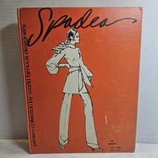  VERY RARE Spadea Fashion Book Pattern Collection Famous Designer 1970 Hardcover picture