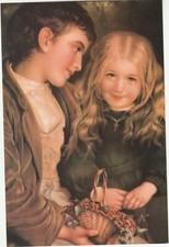 Little Sweethearts Postcard Repro circa 1880 Pears Annual Valentine VictorianEra picture