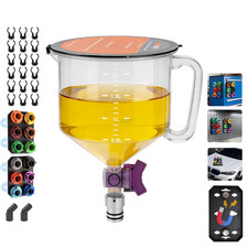 2.38QT/2.25L Engine Oil Funnel Kit,Spill Free Engine Oil Funnels for Automotive picture