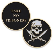 Take No Prisoners Pirate Challenge Coin picture