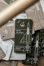 Keychain  Mig-21U Aviation tag, Original aircraft part, Keychain with airplane, picture