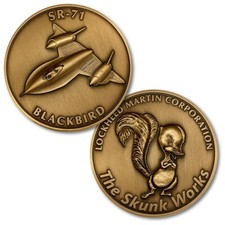 Lockheed Martin Skunk Works SR-71 Blackbird Challenge Coin  CC-SR-71 picture