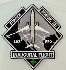 SPACEX BOEING 737 INNAUGURAL FLIGHT MISSION PATCH 3.5” USA picture