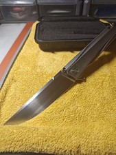 Stedemon Knife Company SHY V Integral Folding Knife - Stonewashed Handle picture