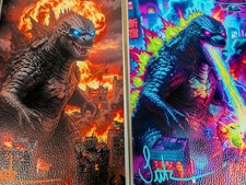 GODZILLA LEATHER ART BOOK COVERS BY SURTUR SIGNED WITH COA LIMITED TO 10 NEW picture