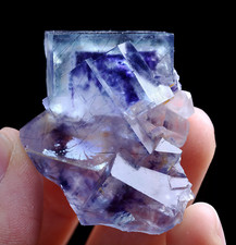 38g Natural Phantom Window Purple FLUORITE Mineral Specimen/Yaogangxian  China picture