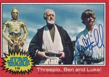 1977 Star Wars Topps Mark Hamill Signed trading card Luke Skywalker Official Pix picture