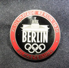German 1936 Summer Olympics Film Department Badge – Rob. Neff Berlin W57 picture