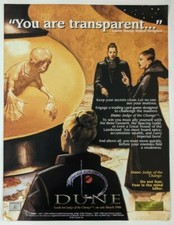 DAMAGED Dune Judge of Change Trinity RPG Print Ad Game Poster Art PROMO Original picture