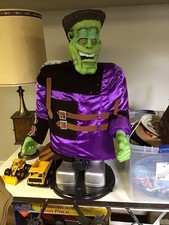 RARE GEMMY FRANKENSTEIN HALLOWEEN LIFESIZE 5' SINGING DANCING PARTY MONSTER 2004 picture
