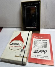 1967 old Zippo Lighter High Polish Chrome mint in box w price tag un-fired #1610 picture