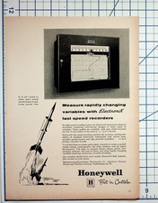 1950s Honeywell Electronik Recorder Rocket Missile Test Vintage Ad picture