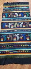 Handwoven Guatemalan Mayan Textile – Colorful Birds & Geometric Motifs – Vintage picture