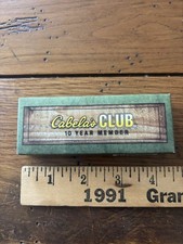 Cabela’s Club 10 Year Member Folding Knife w Box Lockblade New NIB Collector picture