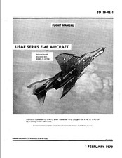 482 Page U.S. 1979 F-4 F-4E Phantom II  T.O. 1F-4E-1 Flight Manual on CD picture
