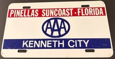 AAA Pinellas Suncoast Kenneth City Booster License Plate Florida picture