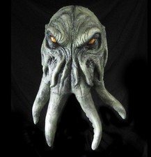 Green Cthulhu Octopus Alien Demon Lord Adult Latex Halloween Mask picture