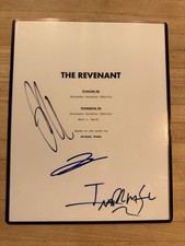 Leonardo DiCaprio Tom Hardy The Revenant RARE Signed Script Cover COA picture