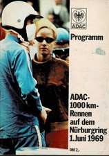 ADAC 1000 km race Nürburgring 1 June 1969 program booklet 82 pages-A5- HTF picture