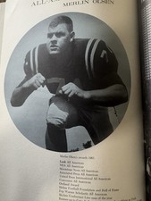 Vintage USU Yearbook, Merlin Olsen picture