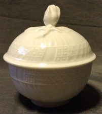 Vintage Lorenz Hutschenreuther Germany Dresden White Sugar Bowl B2 picture