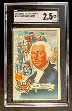 1956 Topps U.S. Presidents George Washington #3 SGC 2.5 GD+ picture