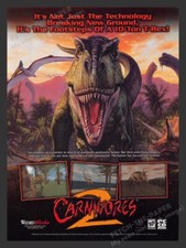 1999 Carnivores 2 T-Rex Video Game Print Advertisement picture