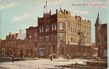 Tarentum Pennsylvania Economy Block, Undivided Back, Vintage Postcard U17808 picture