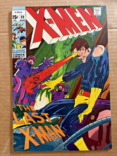 X-Men #59 Aug 1969 The Last X-Man Neal Adams Silver Age Marvel Very Fine (8.0) picture